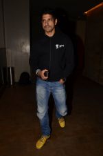 Farhan Akhtar at the special screening of Khoobsurat hosted by Anil Kapoor in Lightbox on 18th Sept 2014